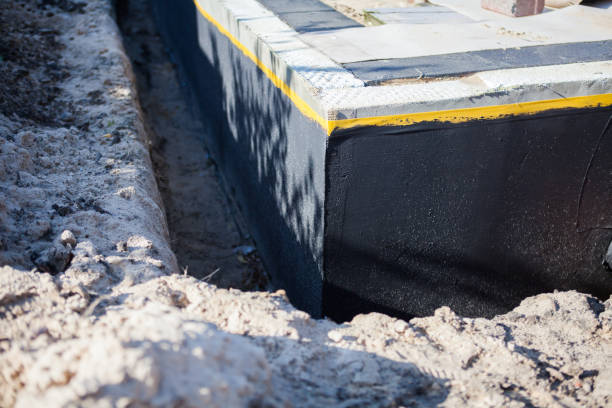 Residential Interior Drainage System installation at a Gillett, WI home by SJ Waterproofing Pros